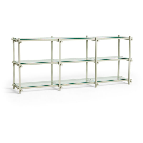Woody Hyllykkö 2.0 Low Smokey Grey Beech / Clear Glass
