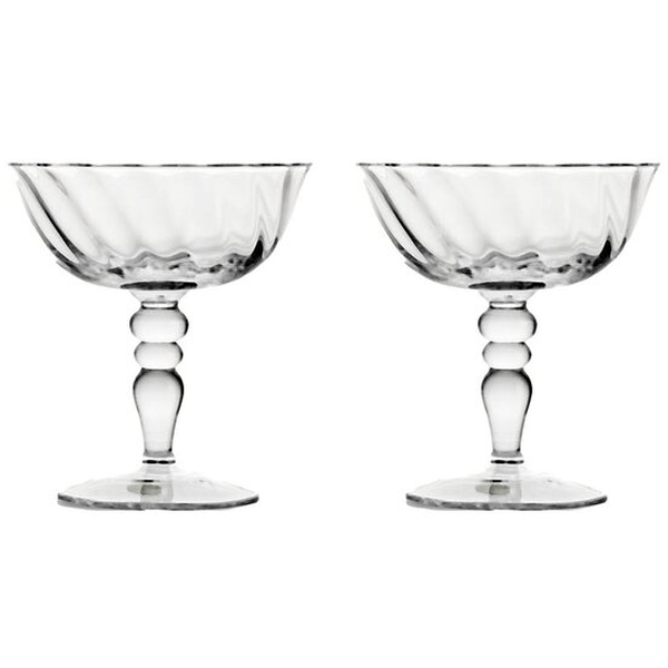 Opacity Champagneskål 2-pak