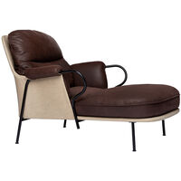 Lyra Chaise Longue Vintage Dark Chocolate