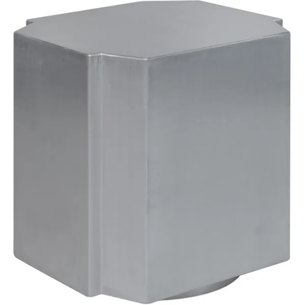 Funki Taburet 01 40x46 cm Brushed Aluminium