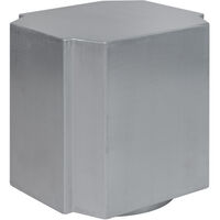 Funki Taburet 01 40x46 cm Brushed Aluminium