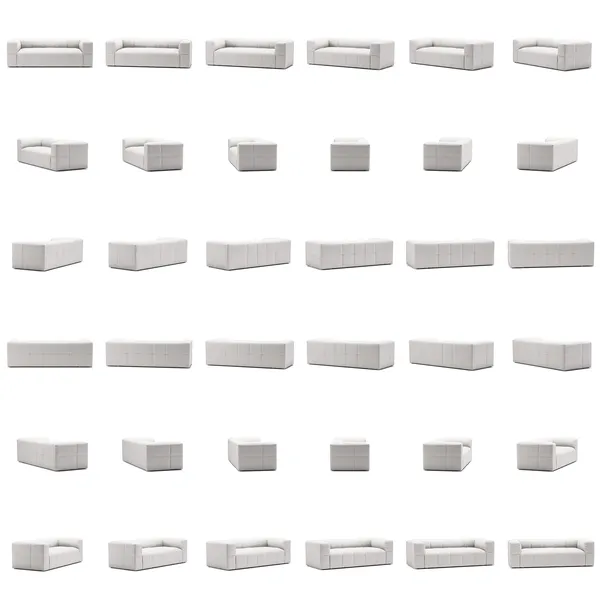 Mure 2-Personers Sofa Moon White