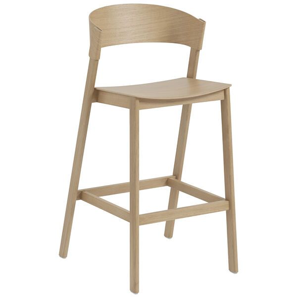 Cover Barstol med Ryggstøtte 75 cm Eik