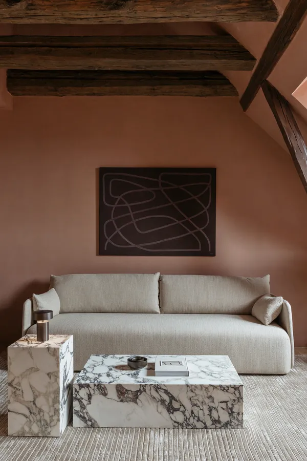 Plinth Low Soffbord 100x60 cm Calacatta Viola Marmor