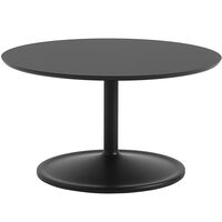 Soft Salongbord Ø75 cm Nanolaminat Sort