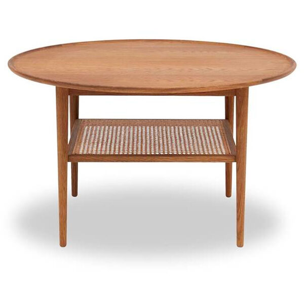 Athene Sohvapöytä 90 cm Öljytty Tammi / Rottinki
