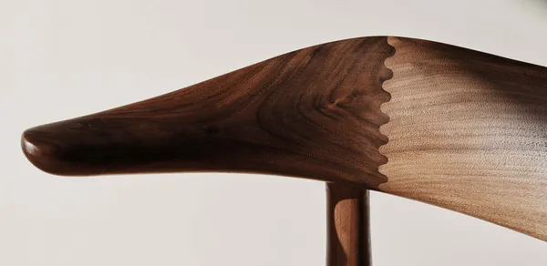 Cow Horn Stol Sort / Olieret Valnød