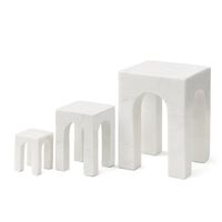 Arkis Bookend Bokstöd 3 Delar Vit