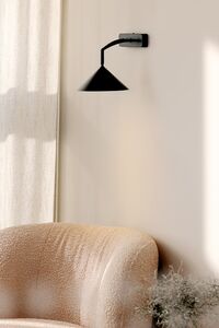 Curve Vegglampe Sort