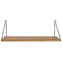 Single Hylle 20x60 cm Sort / Eik