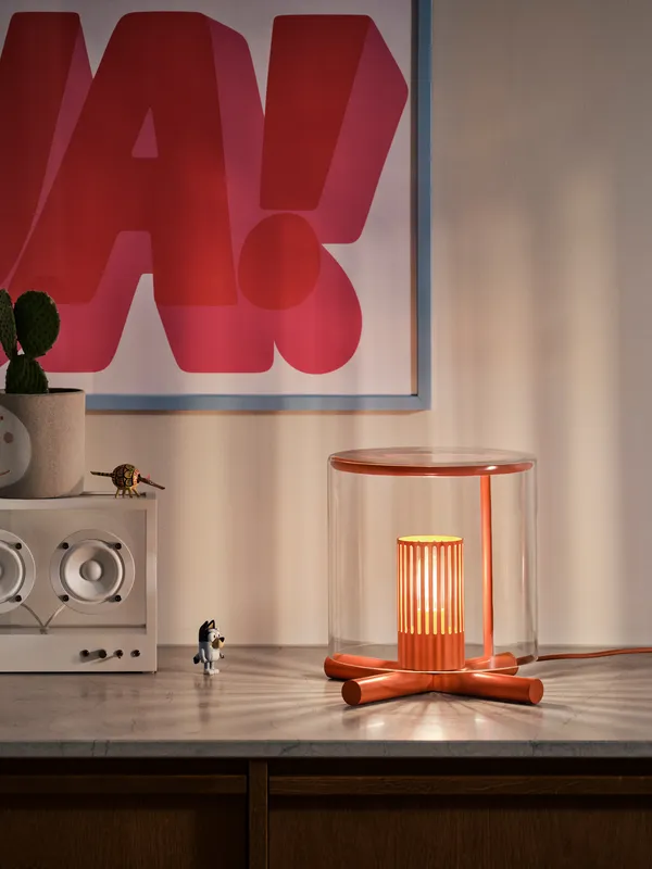 Fireplace Bordlampe Orange