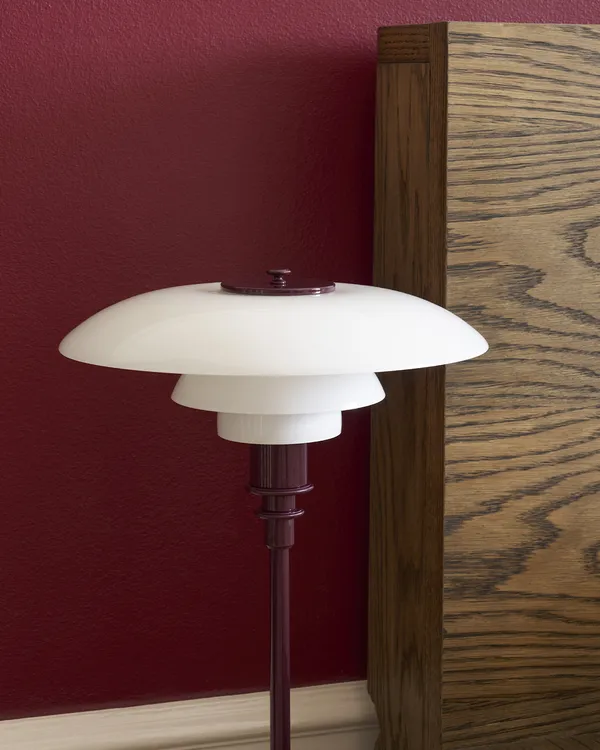 PH 3/2 Bordslampa Glossy Burgundy