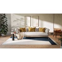Una Traceable Rug 230x320 cm Dark Blue/Beige/Off White