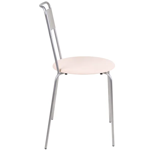 Petit Rond Stol Rustfrit Stål / Læder