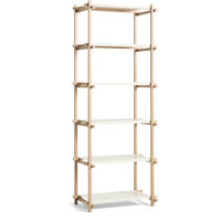Woody Reolsystem 2.0 Column High Soaped Oak / Almond White