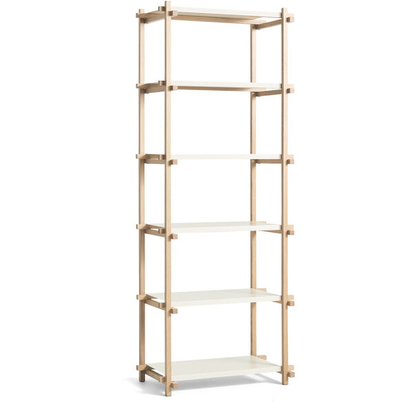 Woody Reolsystem 2.0 Column High Soaped Oak / Almond White