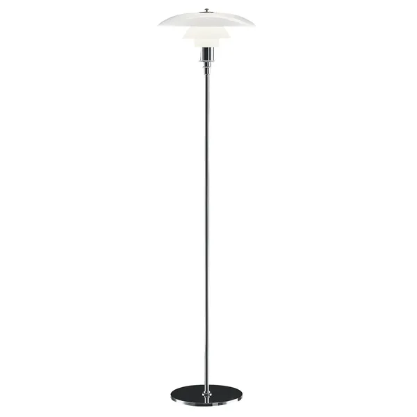 PH 3½-2½ Golvlampa Krom