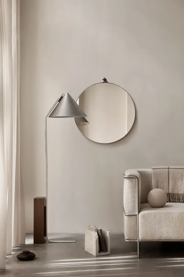 Cone Lattiavalaisin Brushed Aluminium