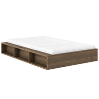 Ziggy Bed Frame 120x200 cm Carob Brown