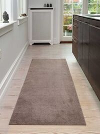 Unicolor Dørmåtte Sand / Beige 90x200 cm