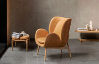 Embrace Armchair With Footstool S Vintage Cognac