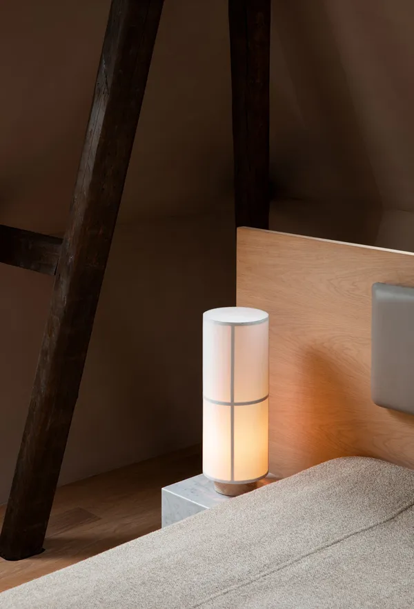 Hashira Bordlampe Ø18 cm Raw