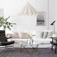 Le Grand Air 3-Seter Sofa Bomull Hvit