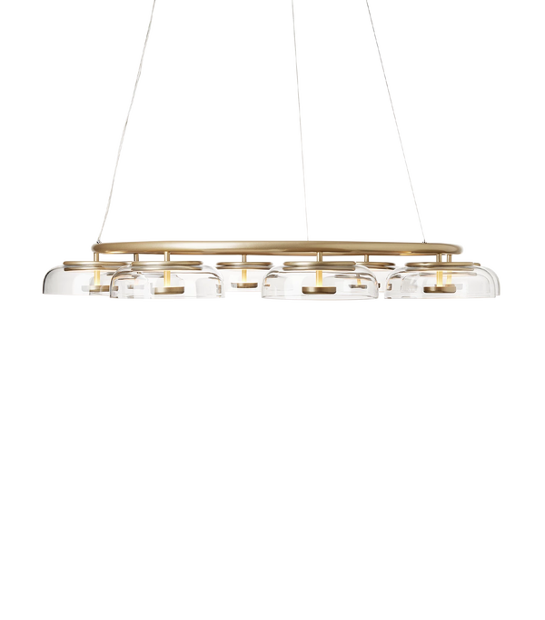 Blossi 8 Lysekrone Nordic Gold / Klar
