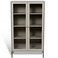 Volt Kaappi Lasiovi 130 cm Beige/Musta