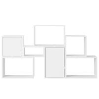 Stacked Configuration 6 Kirjahylly Valkoinen