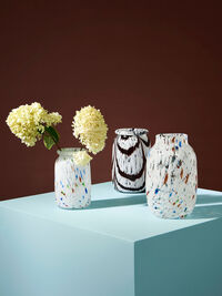 Splash Vase M Ø145 cm White Dot