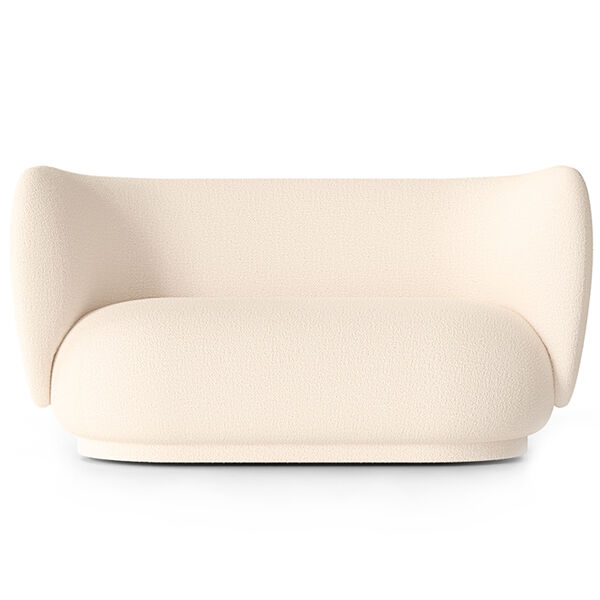 Rico Wool Boucle 2-Seter Sofa Off-white