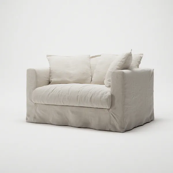 Le Grand Air Love Seat Hør Creamy White