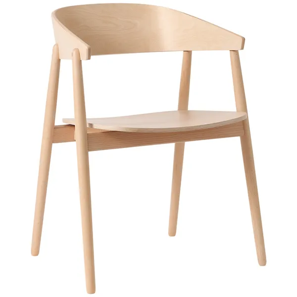 AC2 Karmstol Vitpigmenterad Bok