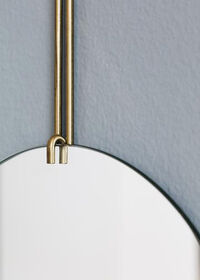 Wall Mirror Tall Brass