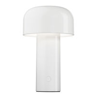 Bellhop Bordlampe Bærbar Hvid
