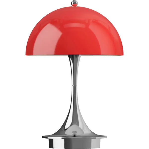 Panthella 160 Bordlampe Bærbar V3 Original Opal Red