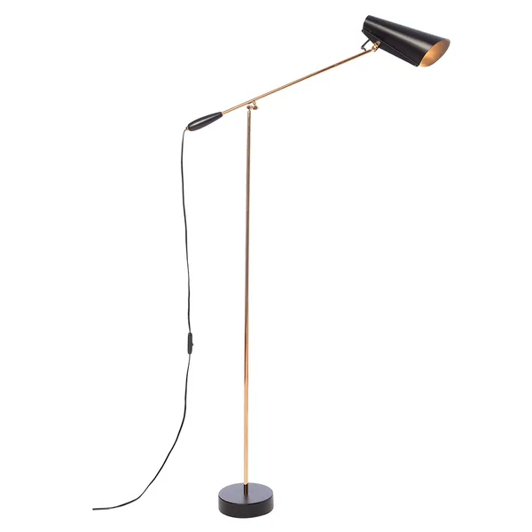 Birdy Gulvlampe Sort/Messing