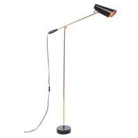 Birdy Gulvlampe Sort/Messing