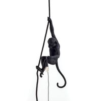 Monkey Pendel Med Rep Utomhus Svart