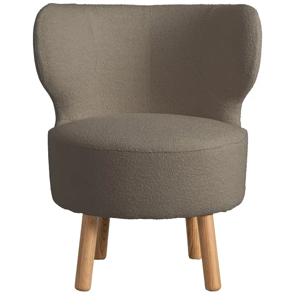Cute Fåtölj Bouclé Taupe