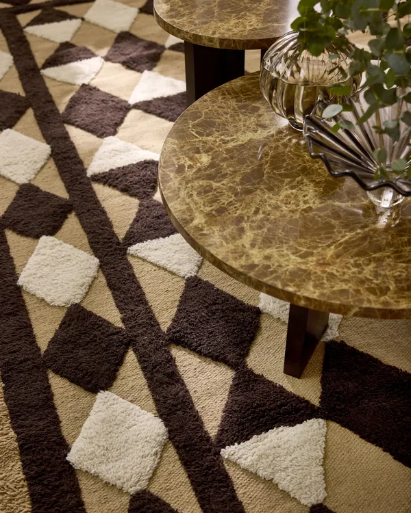 Oriental Grid Matto 250x350 cm Ruskea