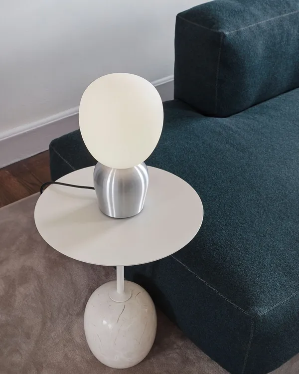 Buddy Table Lamp Brushed Aluminium / Opal