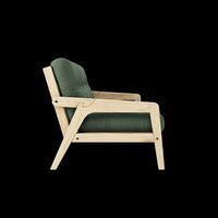 Grab Sovesofa Med Madras Klarlakeret / Grå