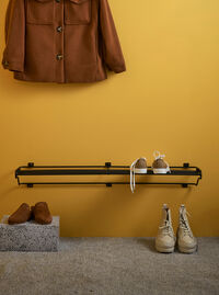 Shoe Shelf Skohylla L Svart
