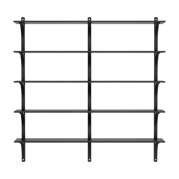 Levi Vägghylla 180 cm Stor Aluminium / Svartbetsad Ask