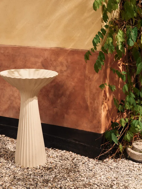 Fountain Piedestalskål H75 cm Ivory