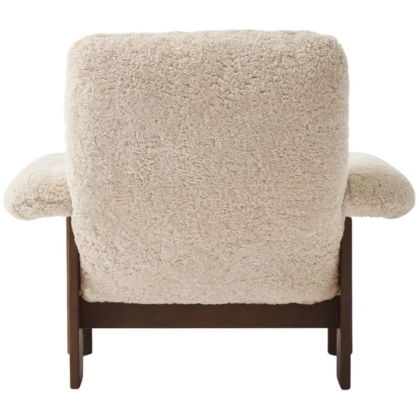 Brasilia Fåtölj Mörkbetsad Ek / Sheepskin Nature
