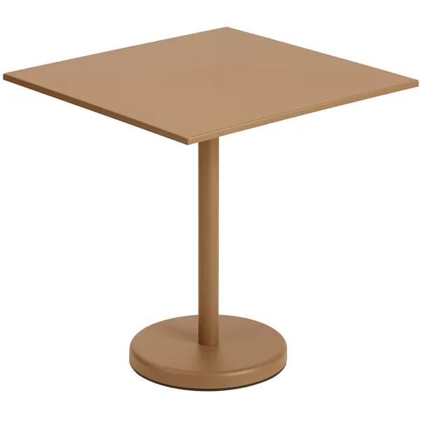 Linear Bord Stål 70x70 cm Burnt Orange