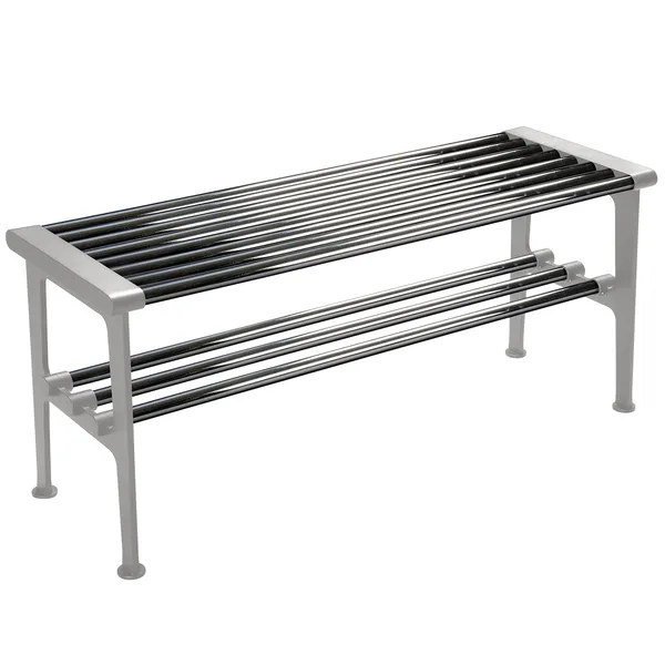Nostalgi Penkki 100 cm Krominvärinen / Alumiini